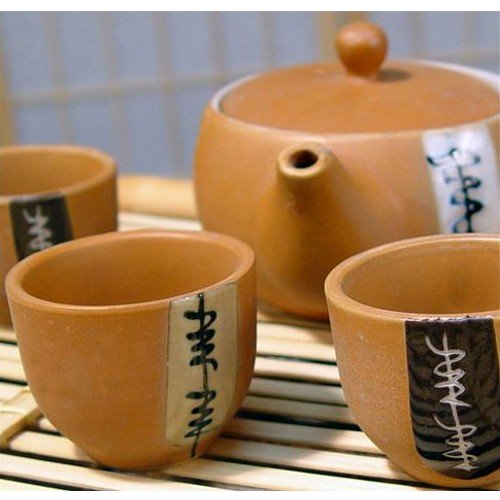 Traditional Japanese Tea Cups in Gift Box, 5 Piece Set