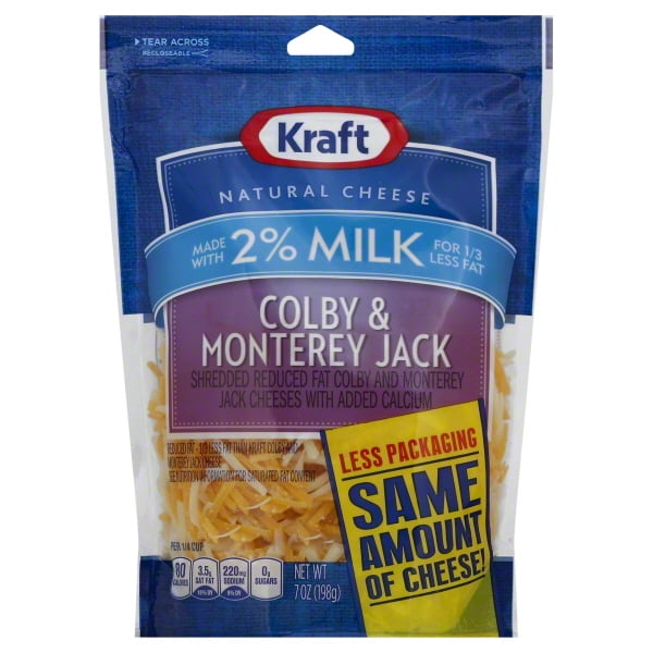 Kraft Natural Cheese Reduced Fat Shredded Colby & Monterey Jack Cheeses