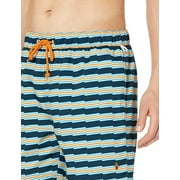 Original Penguin Mens Striped Drawstring Swim Trunks