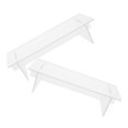 thumbnail image 1 of WEUVEB 2Pcs Figures Display Riser Clear Acrylic Stand For Workspace Organization, 1 of 7