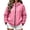 Pink, variant on Hooded Waterproof Rain Jacket for Womens Leopard Print Full Zip Windbreaker with Pockets Lightweight Raincoat Adjustable Hood Cuffs Outdoor Outerwear for Hiking Travel Wet Weather Black 2XS