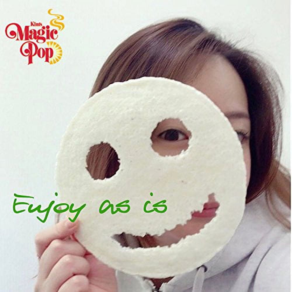 Kim's Magic Pop Freshly Popped Rice Cakes | Vegan | Cinnamon Flavor | 6 Bags | 15 Cakes per Bag | Low Carb, Sugar Free, Fat Free, Natural, Multigrain Korean Snack | Easy Bread