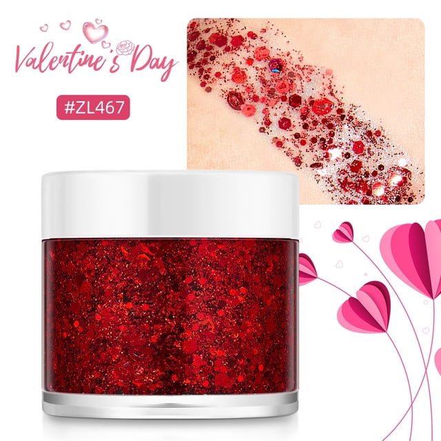 Glitter Gel For Body Hair And Lip Color Changing Glitter Gel Under Light Glitter Gel For Body Hair And Lip Color Changing Glitter Gel Under Light, Mothers Day Eye Shadow Plate
