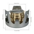 thumbnail image 2 of Tzdxfgl Portable Alcohol Stove Outdoor Picnic Stove Mini Alcohol Stove for Backpacking, Lightweight Brass Spirit Burner, 2 of 9