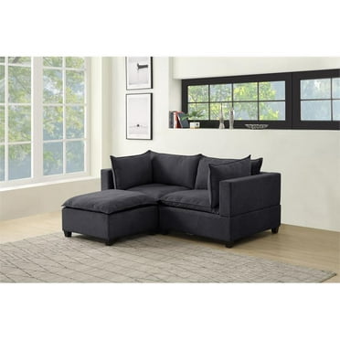 Bestar Edge 2 Piece Queen Wall Bed And, Bandlon Sofa Chaise With Pull Out Sleeper And Storage Units