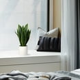 thumbnail image 3 of 16" Faux Potted Plant Artificial Snake Plant with White Ceramic Pot Sansevieria Plant Housewarming Gift Indoor Home Decor, 3 of 5