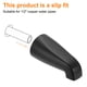 thumbnail image 4 of Uxcell 2Pack Salida de Bañera Universal, Grifo de Bañera de Aleación de Zinc con Adaptador para Tubo de Agua de 1/2 Pulgada para Baño Cocina, Negro, 4 of 6