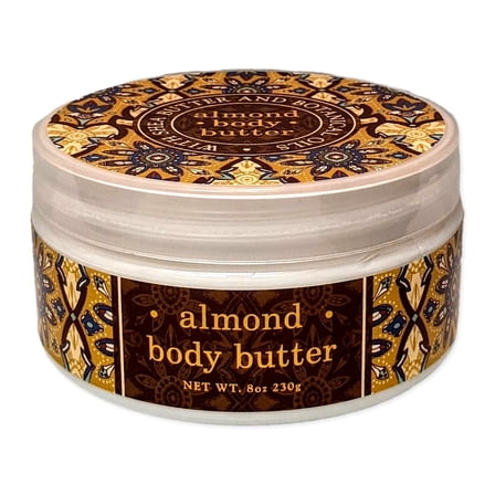 Greenwich Bay ALMOND Body Butter with Shea Butter, 8 oz.