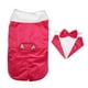 thumbnail image 1 of Traje con cierre de velcro suave y pajarita para bodas y uso diario elegante, talla M, ropa formal para perro rosa y rojo, 1 of 8