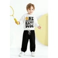 thumbnail image 2 of Younger Tree 1st Birthday Outfit Boy Winter Smile Cool Long Sleeve Sweatshirt Clothes Set Gift for 18-24 Months, 2 of 7