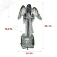 thumbnail image 3 of Haunted Hill Farm Lifesize Animatronic Haunted Angel Statue with Lights and Sound, Halloween Decoration, HHSTATUE-1FLSA, 3 of 22