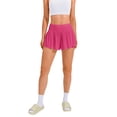 thumbnail image 5 of Pinspark Flowy Shorts for Women 2 in 1 Running Workout Gym Athletic Tennis Short High Waisted Active Wear with Pockets, 5 of 9