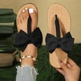 thumbnail image 2 of Admvng Womens Sandals Comfortable Fashion And Casual Summer New Versatile Cute Bow Tie Outdoor Flat Beach Slippers 35-43, 2 of 7