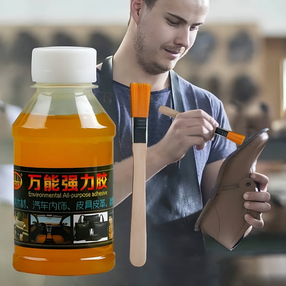 ICERUN Fast Dry Fabric Glue for Car Roof Cloth Leather Polyester Liner Repair Glue 100ml