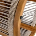 thumbnail image 4 of Christopher Knight Home 16.9" Outdoor Side Table with Handwoven Rope Accent, Acacia Wood Frame, Teak, 4 of 9