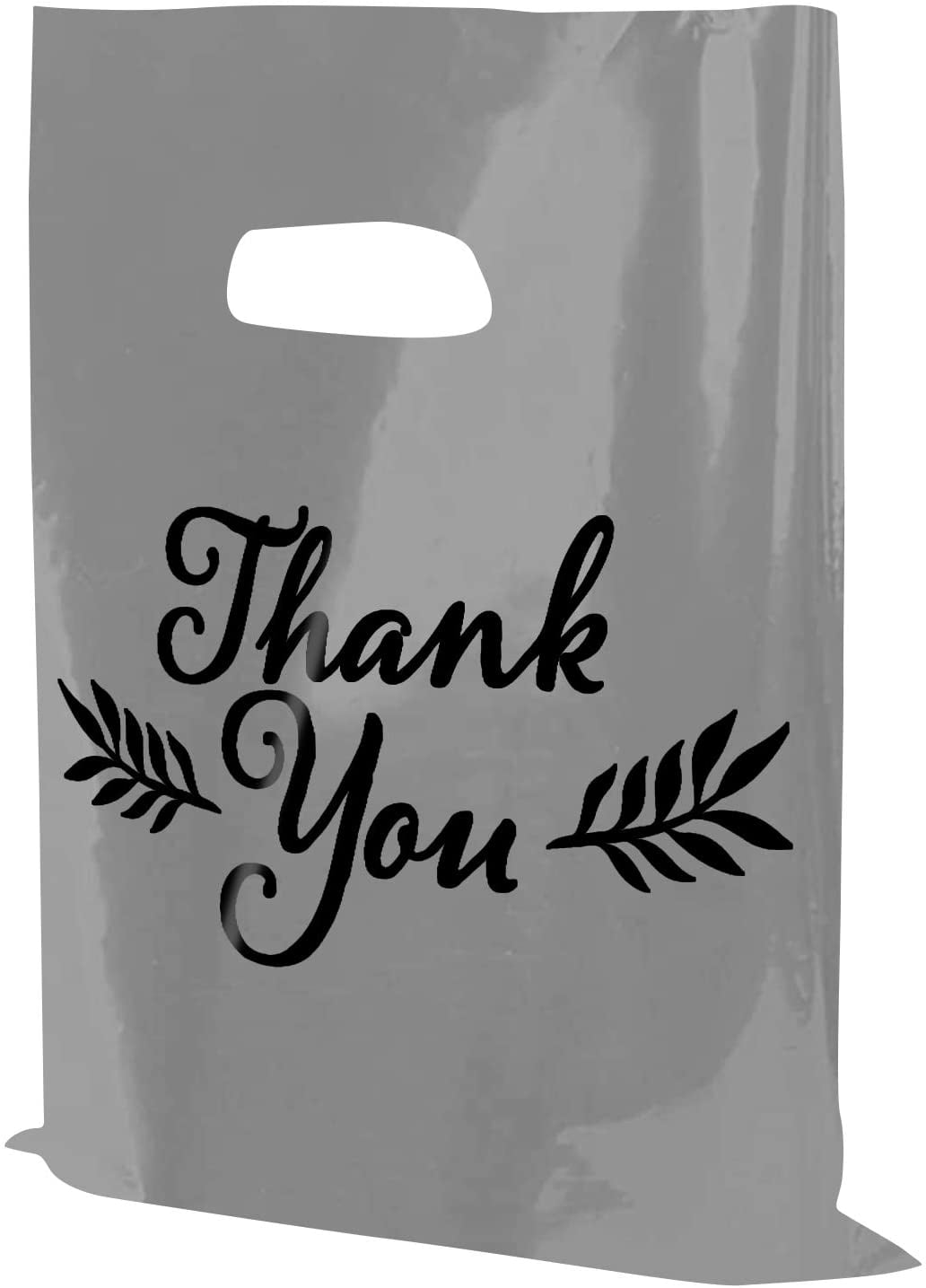 Plastic Thank You Merchandise Bags, Retail Shopping Bag, 16”x18”, 1.75