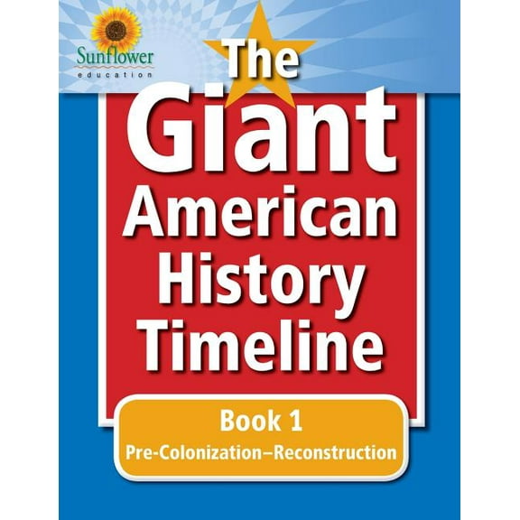 The Giant American History Timeline : Book 1: Pre-Colonization-Reconstruction (Paperback)