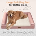 thumbnail image 2 of Cama ortopédica grande para perros NANUYA con funda impermeable removible, 2 of 7