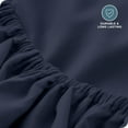 thumbnail image 6 of Bare Home Luxury 1800 Collection Fitted Sheet, Ultra-Soft, Deep Pocket, Twin, Midnight Blue, 6 of 8