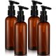 thumbnail image 3 of FELTECHELECTR 4 botellas vacías rellenables con bomba, de plástico, para viaje, para loción, champú, aceite de masaje, cosméticos y perfumes., 3 of 7