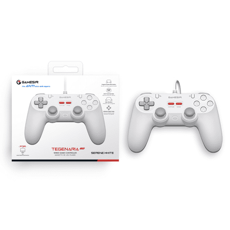 GameSir Tegenaria Lite White 有線 ゲームコントローラー (Switch Switch2 Windows PC Android iOS 左右対称 ターボ マクロ マッピング バイブレーションあり)