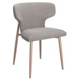 thumbnail image 1 of Chaise, Jeu de 2 en Velours et Métal - Gris, 1 of 7