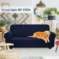 thumbnail image 2 of XLarge Sofa Slipcover, One Piece High Stretchy Couch Cover, Machine Washable Spandex Jacquard Fabric, Bottom Elastic Easy to Install, 2 of 7