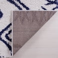 thumbnail image 3 of Ladole Rugs Grant Shaggy Casablanca Contemporary Abstract Big Runner Area Rug in Dark Blue White 2'7" x 9'10", 3 of 4