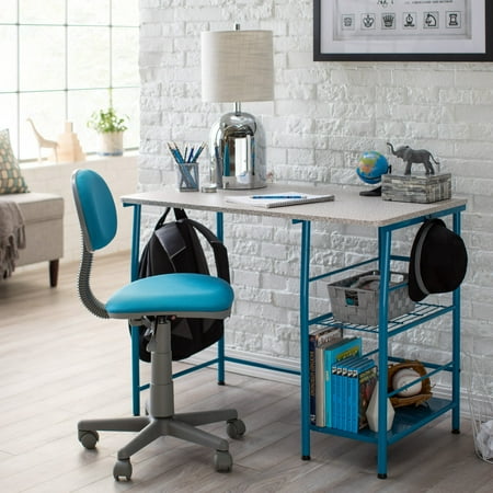 Study Zone II Desk & Chair - Teal/Gray