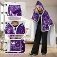 thumbnail image 4 of Best Mom Ever Sherpa Hoodie Blanket, for Mom Mama, Brithday for Mom from Daughter Son, Wearable Blanket for Sofa Couch Living Room 47" x 72", 4 of 6