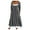 Gray, variant on Brilliant Fall Dresses for Women Plus Size Maxi Women's Casual Crew Neck Long Sleeve Pullover Patchwork Pleated Solid Color Button Dress Brown XXL