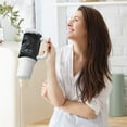 thumbnail image 6 of 40 Oz Car Handle Water Bottle Water Cup Water Bottle Water Jug Coffee Cup Travel Water Bottle Black Owl with Big Eyes, 6 of 8