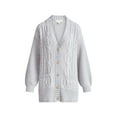 thumbnail image 5 of Free Assembly Women's Oversized Cable Cardigan Sweater with Long Sleeves, Midweight, Sizes XS-XXL, 5 of 5