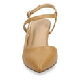 thumbnail image 6 of Journee Womens Scipio Crossover Ankle Strap Pointed Toe Pumps, Widths Available, 6 of 9