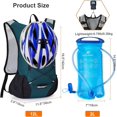 thumbnail image 5 of Mochila de hidratación ligera, mochila para correr con depósito de agua de 2 l, mochila Hydro Water Daypack para ciclismo, senderismo, Rave para hombres y mujeres, 5 of 5