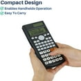thumbnail image 5 of Scientific Calculator Solar Powered, 2 Line Display, Fraction & Statistics Calculations for School, College High School Use, 5 of 5