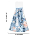 thumbnail image 6 of Yayeee Kitchen Hanging Hand Towels Set of 2 with Loop Bathroom Absorbent Tie Towel, Floral Easter Rabbits, 6 of 7