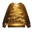 thumbnail image 4 of Fesfesfes Sweatshirts For Girls Christmas Children's Shirt Long Sleeve T-shirt Xmas Printed Round Neck Short Tops For Boys And Girls T-shirts, 4 of 4