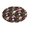 thumbnail image 2 of Balery Skull Daisy Printed Christmas Tree Skirt , Merry Christmas Party Christmas Tree Decoration,Adjustable Tree Skirt-48", 2 of 8