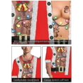 thumbnail image 3 of Two Person Ugly Christmas Sweater Women Men Conjoined Twin 3d Printed Couples Jumper Funny Hl1, 3 of 4