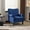 Blue, variant on SOBREMESA Mid Century Wingback Arm Chair,High Back Accent Chair,Yellow