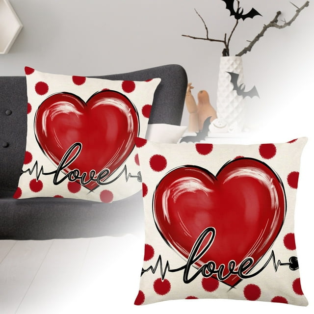 1 Pce Coussin de Couverture Douce pour la Saint-Valentin pour Jeté Décoratif en Forme de Cœur