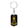 thumbnail image 1 of American English Coonhound Dad Dog Tag Keychain Stainless Steel or 18k Gold, 1 of 8