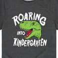 thumbnail image 3 of Instant Message - Roaring Into Kindergarten - Back to School - Youth Short Sleeve Graphic T-Shirt, 3 of 6