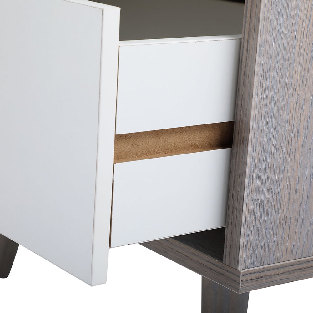 Kadyn Night Stand Set of 2 for Bedroom, Modern Bedside Table with a Drawer for Nursery, Solid Wood Sofa Side End Table for Bedroom with Legs, Gray Kadyn Night Stand Set of 2 for Bedroom, Modern Bedside Table with a Drawer for Nursery, Solid Wood Sofa Side End Table for Bedroom with Legs, Gray