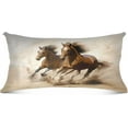 thumbnail image 2 of GZHJMY Running Horses Body Pillow Cover with Zipper, Soft and Cozy Fuzzy Fleece Body Pillow Case Cover 21 x 54 in,Plush Long Body Pillow Pillowcase Home Decor, 2 of 7