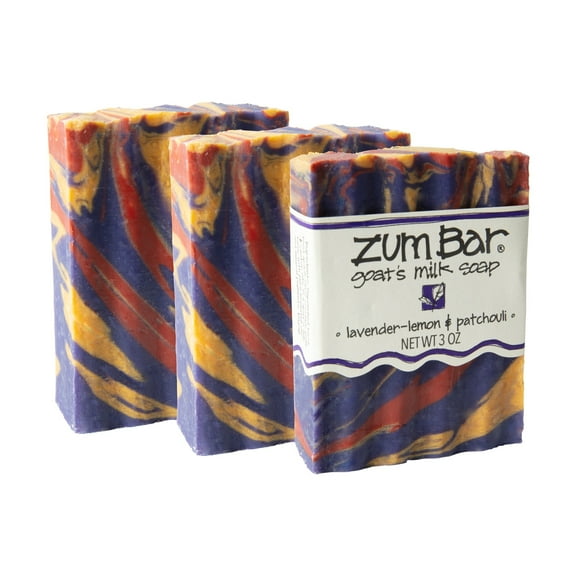 Indigo Wild Lavender-Lemon & Patchouli Zum Bar Soap 3-Pack