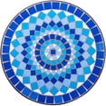 Better Homes and Gardens Camrose Farmhouse Blue Mosaic Bistro Table