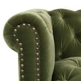 thumbnail image 6 of Jennifer Taylor Home Alto 88" Tufted Chesterfield Sofa Olive Green Velvet, 6 of 14
