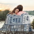 thumbnail image 3 of Husband Gifts Blanket, Gifts for Husband/Him Blanket 60"x50", Anniversary Birthday Gifts for Husband, Husband Birthday Gifts from Wife, Husband Birthday Gift Ideas, Best Husband Gifts for Men, 3 of 6